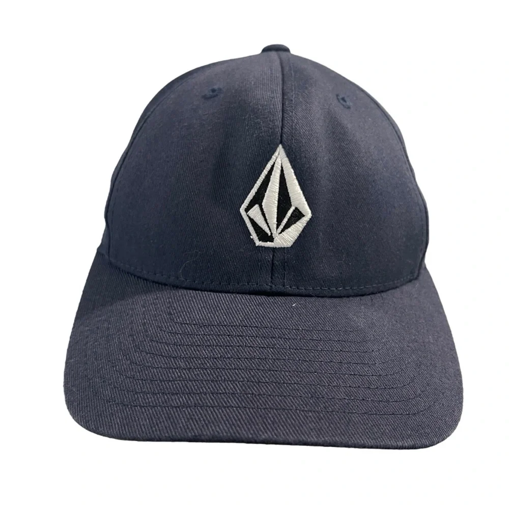 Youth VOLCUM Full Stone flexfit baseball cap Embroidered white logo